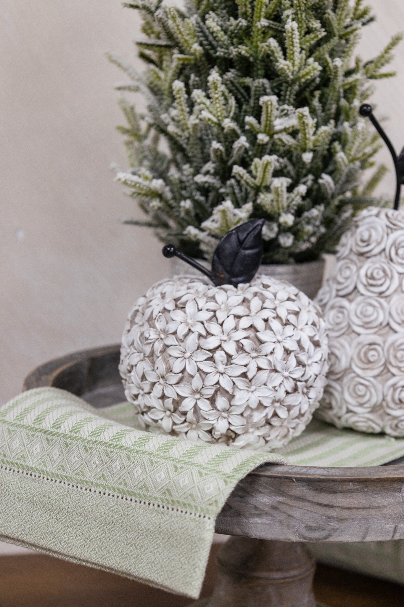 Manzana de flores blanca