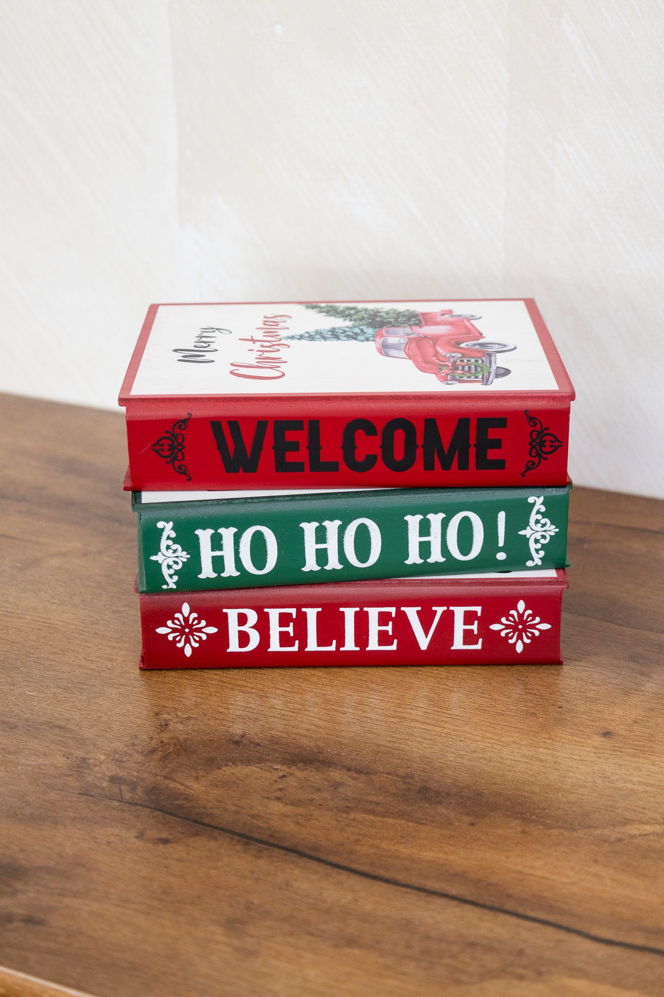 Libro decorativo navideño