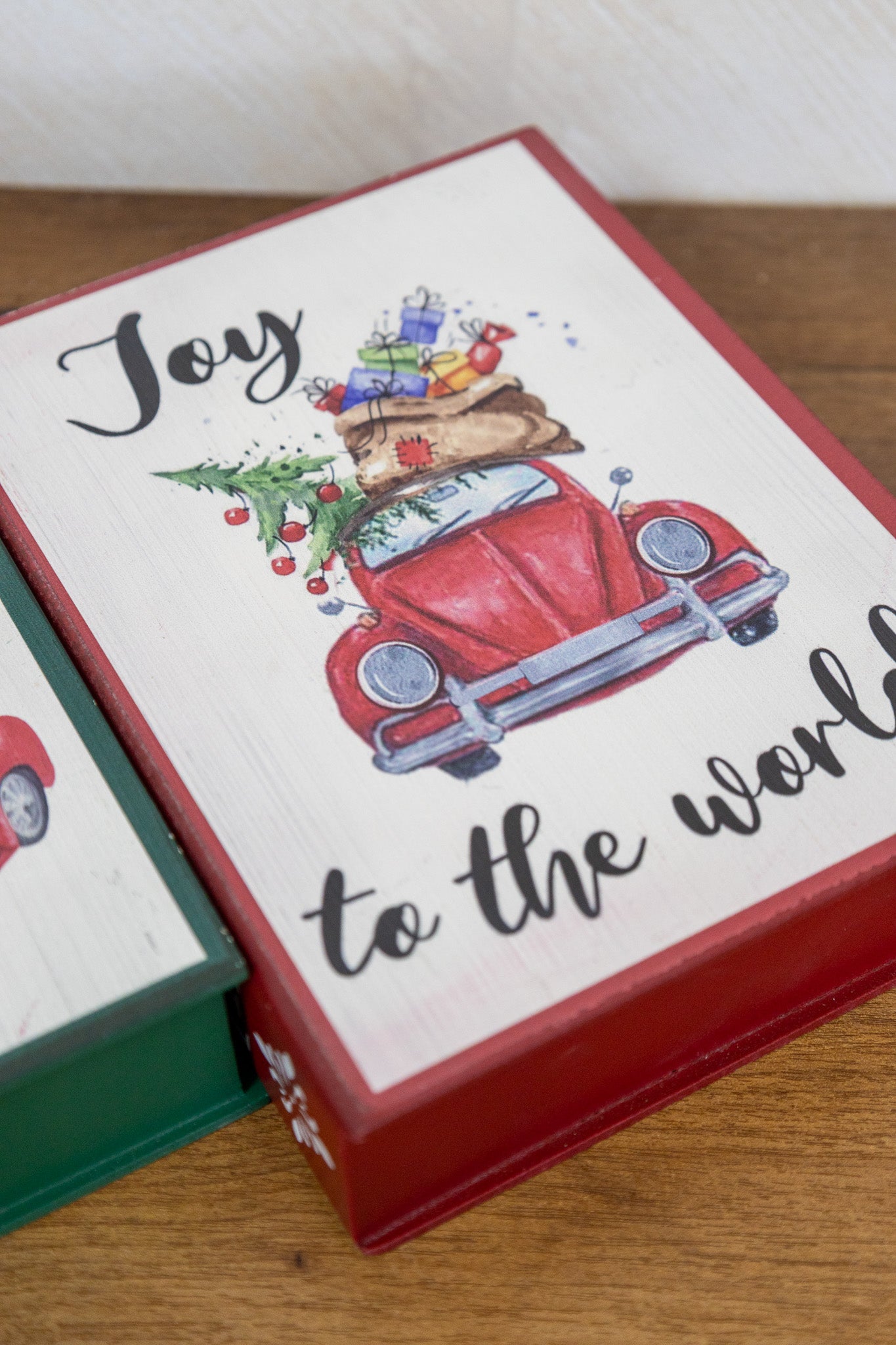 Libro decorativo navideño