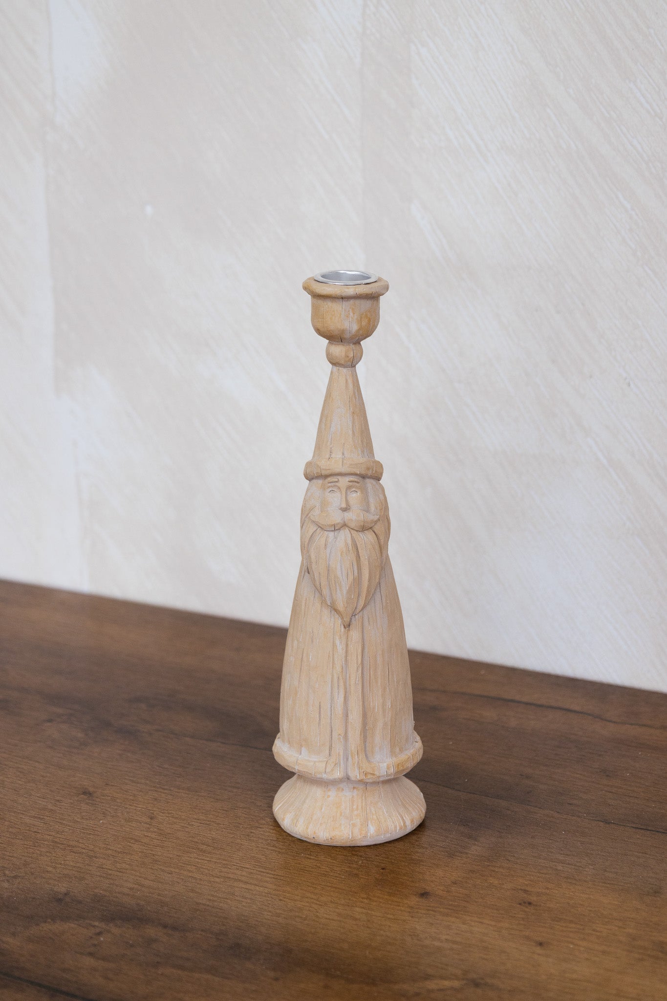 Candelabro con estilo de madera