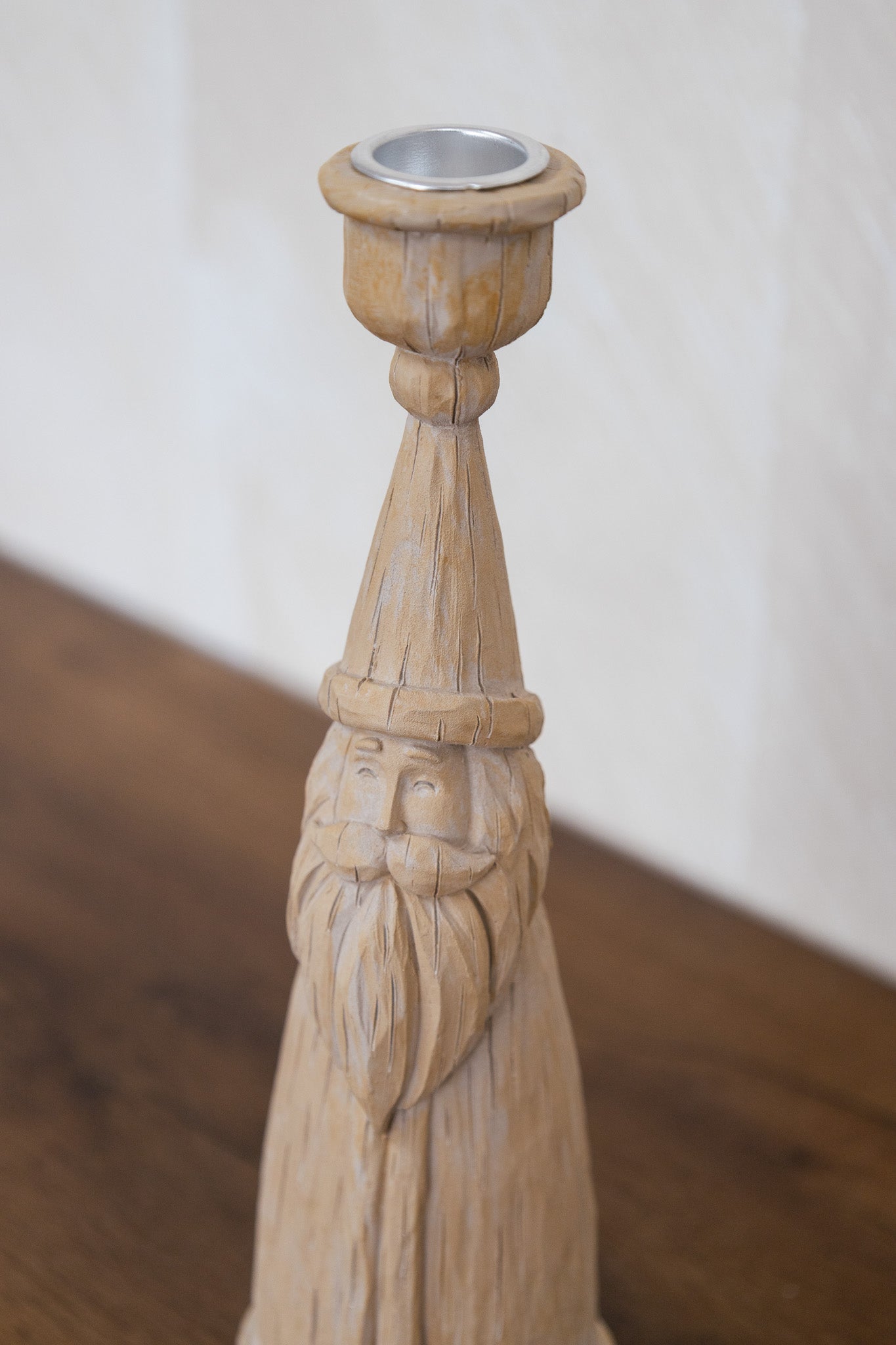 Candelabro con estilo de madera