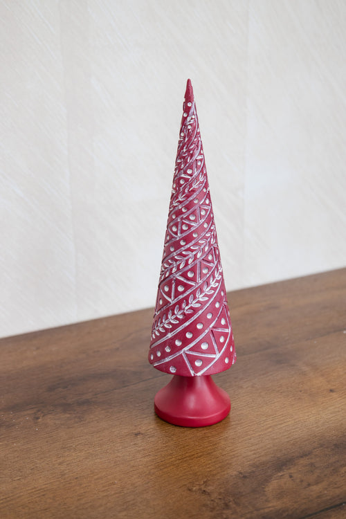 Adorno árbol de Navidad rojo