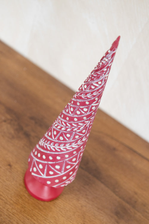 Adorno árbol de Navidad rojo