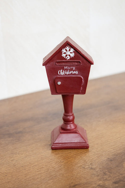 Adorno mini buzón navideño