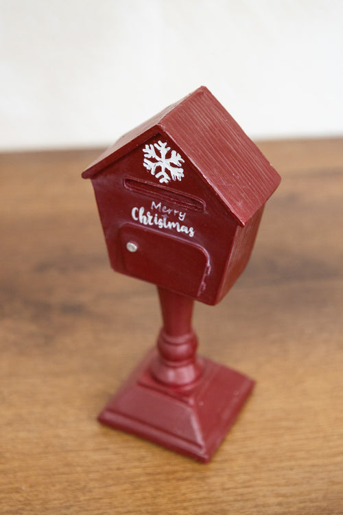 Adorno mini buzón navideño