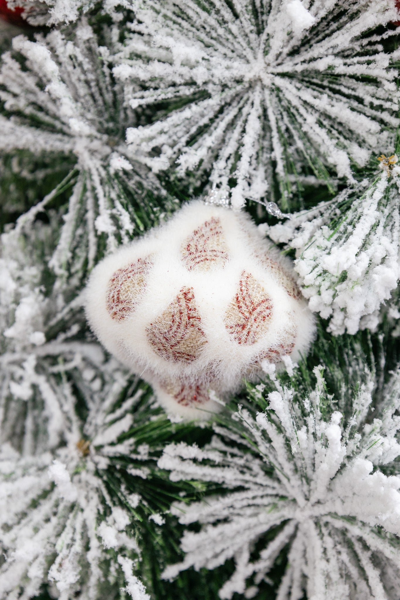 Bombillo blanco con rojo