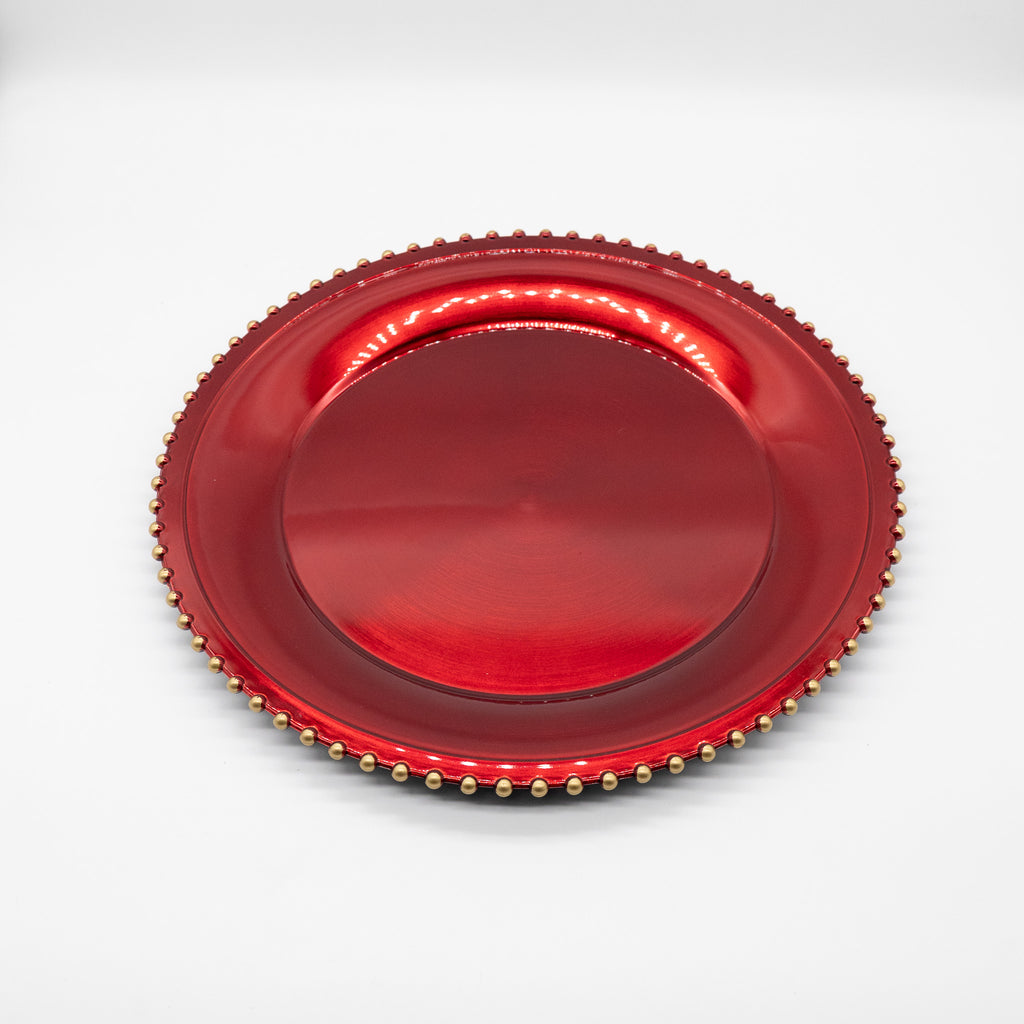 PORTA PLATO ROJO
