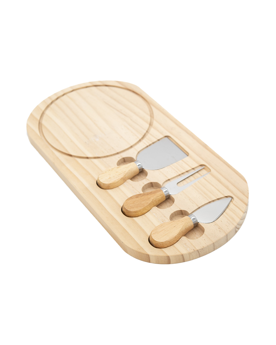 TABLA DE MADERA PARA QUESO CON UTENSILIOS