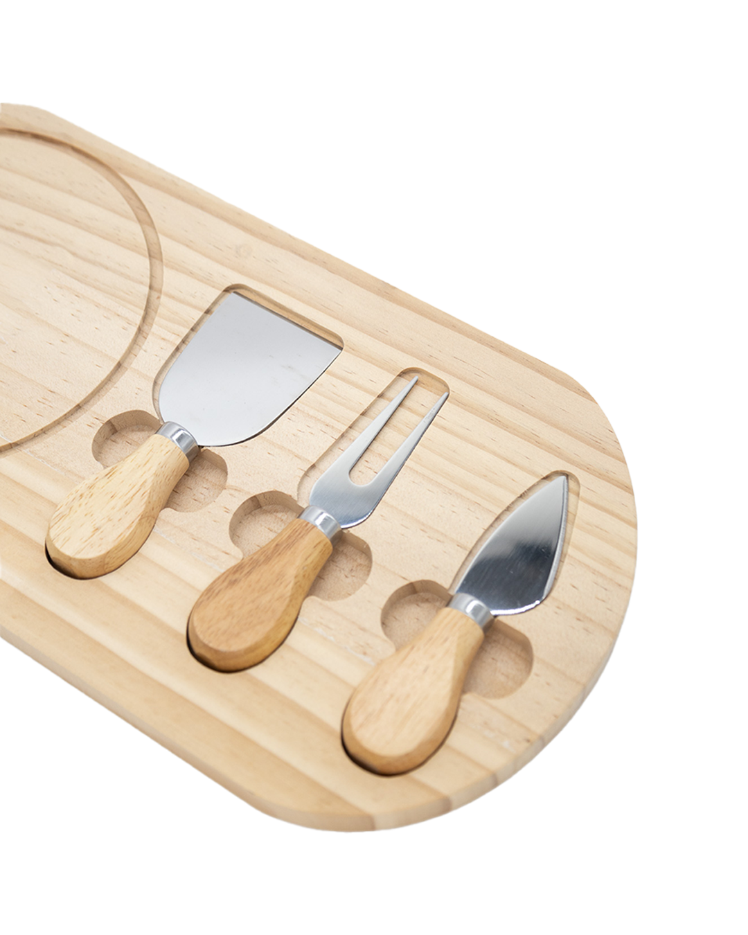 TABLA DE MADERA PARA QUESO CON UTENSILIOS